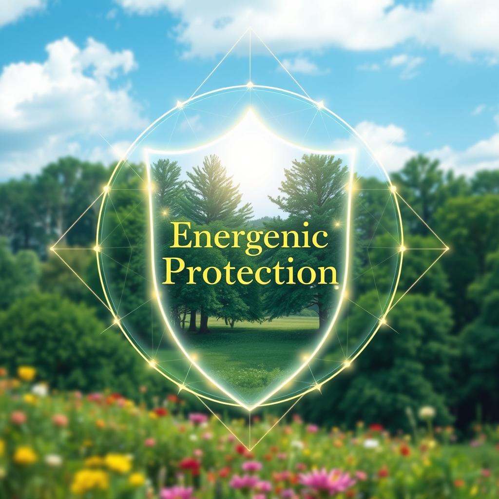 A visually striking book cover that symbolizes energetic protection