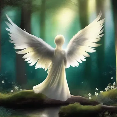 The enchanted forest had mystical creatures whose wings opened up to air out their feathers in the moonlight.