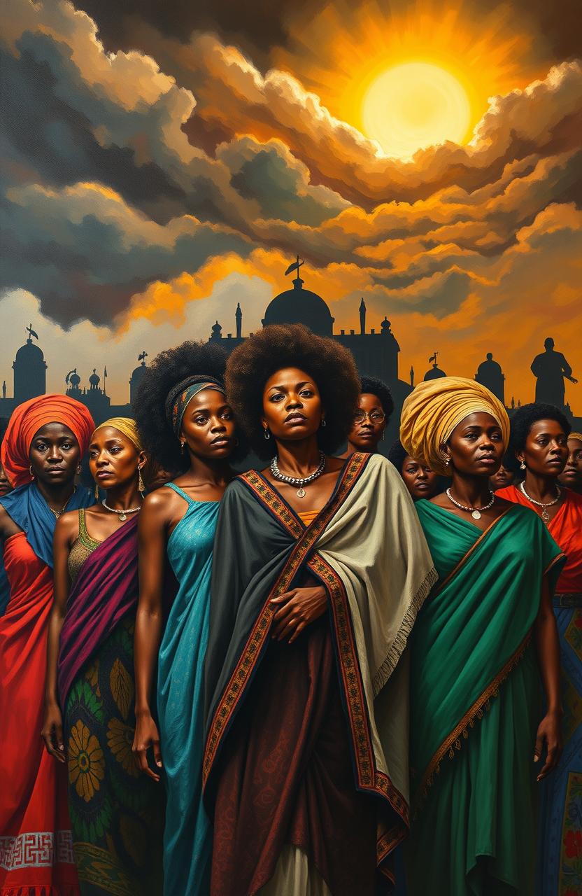 A powerful depiction of the systemic oppression faced by African women, showcasing their strength and resilience amidst adversity