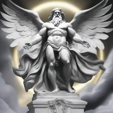 In Greek mythology, the powerful god Zeus would often air out his wings on Mount Olympus.