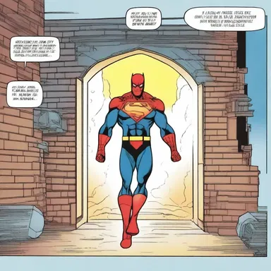 In the superhero comic, the hero uses an air passage to enter the secret lair.