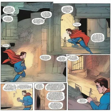 In the superhero comic, the hero uses an air passage to enter the secret lair.