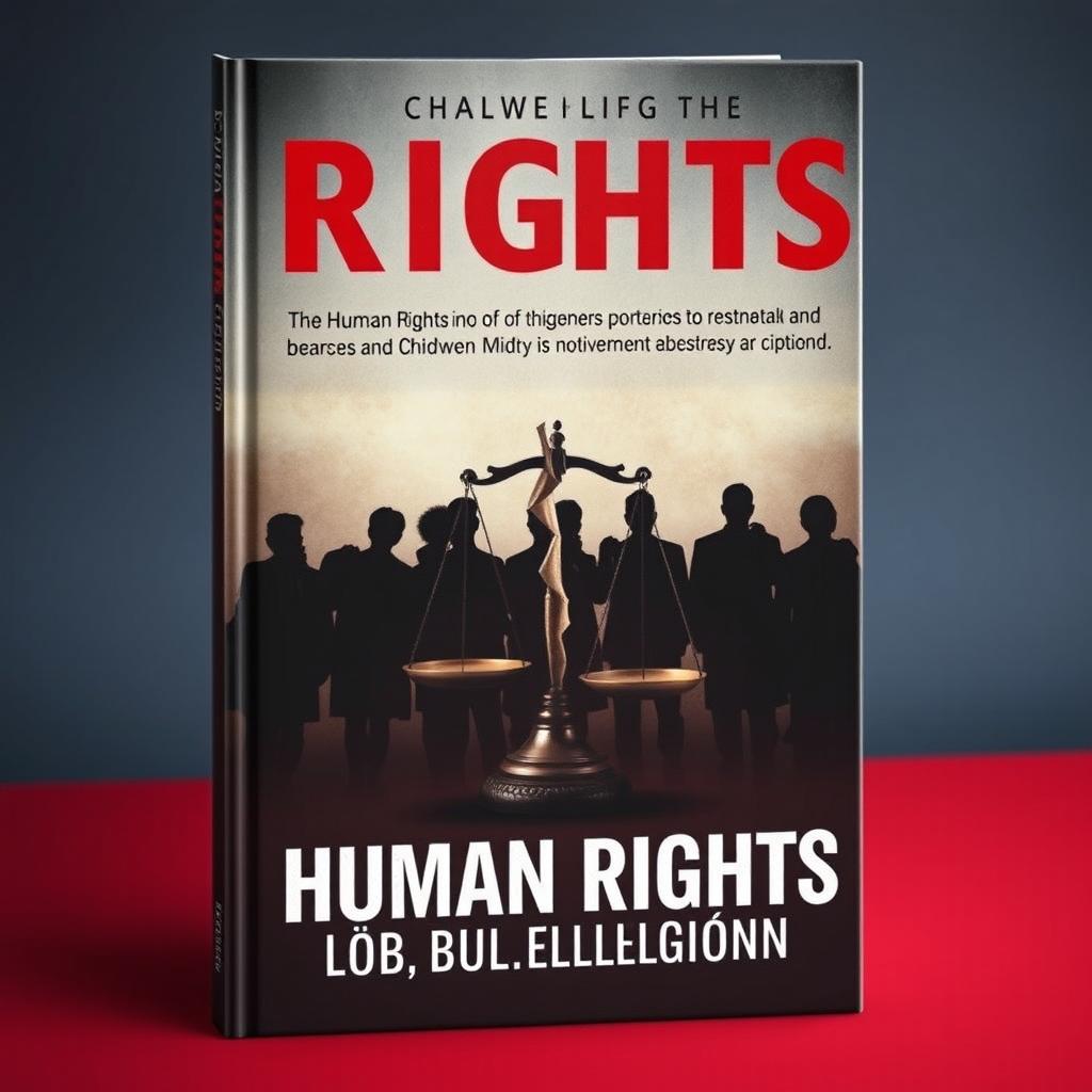 A compelling book cover design about human rights violations and breaches of obligations