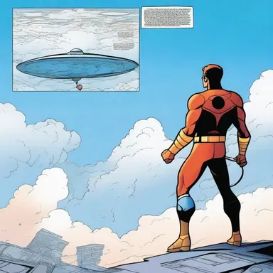 In the latest issue of the superhero comic, the protagonist uses an air search radar to track down the villain's secret hideout in the clouds.