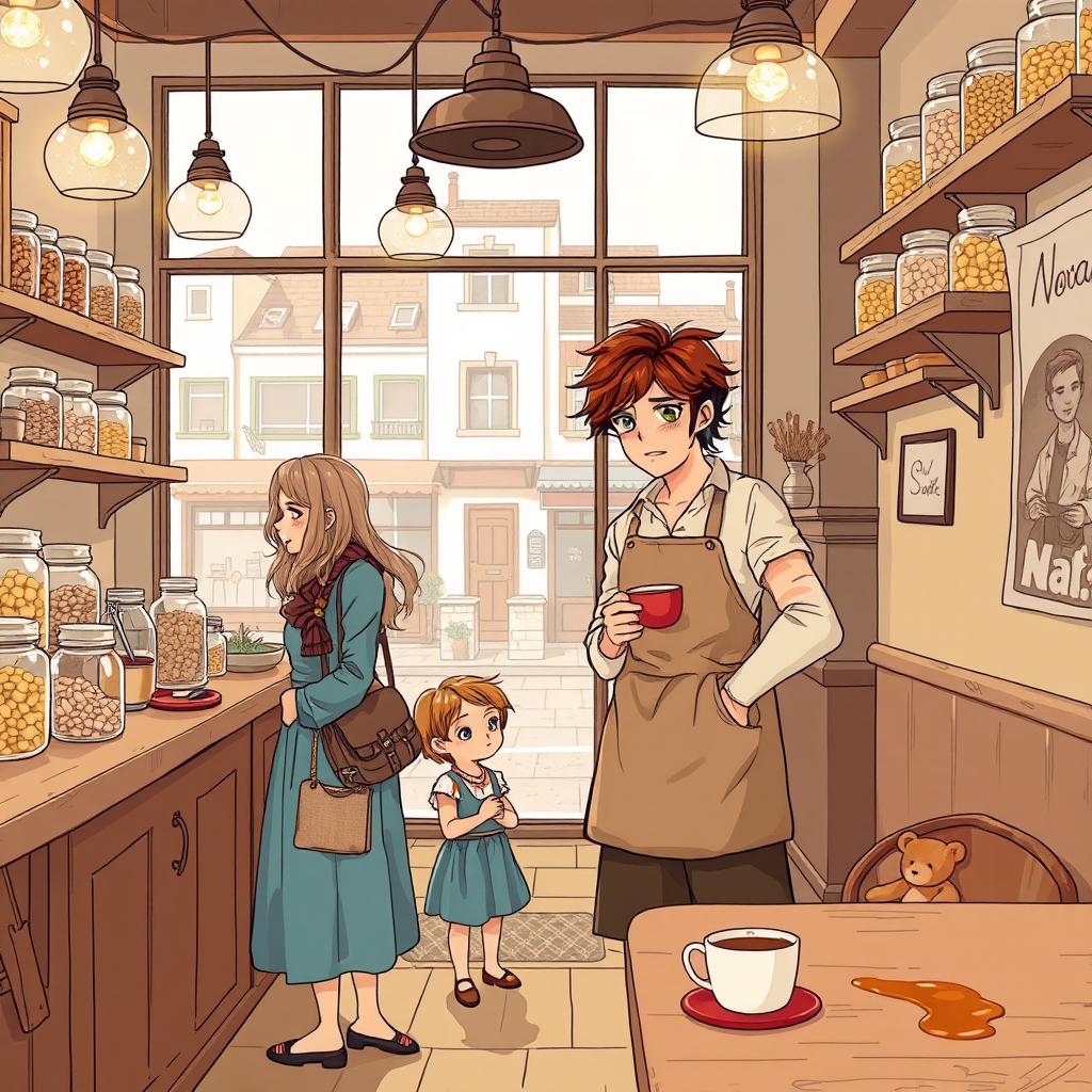 Charming Cafeteria Interior: Rustic Meets Cozy