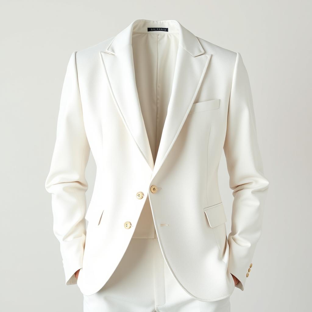 A tailored jacket in a stylish modern fit, showcasing a luxurious texture and design