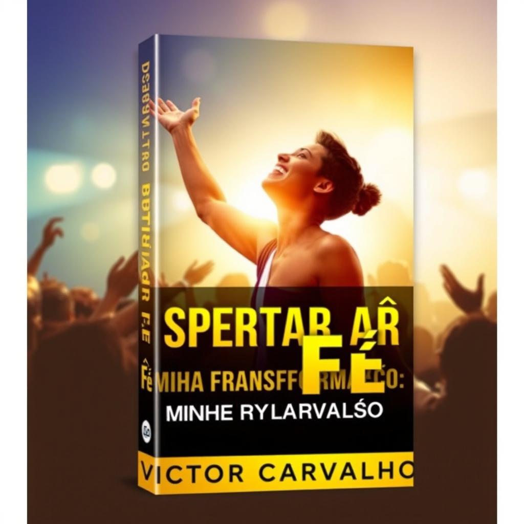Design a captivating book cover for 'Despertar da Fé: Minha Transformação' by Victor Carvalho