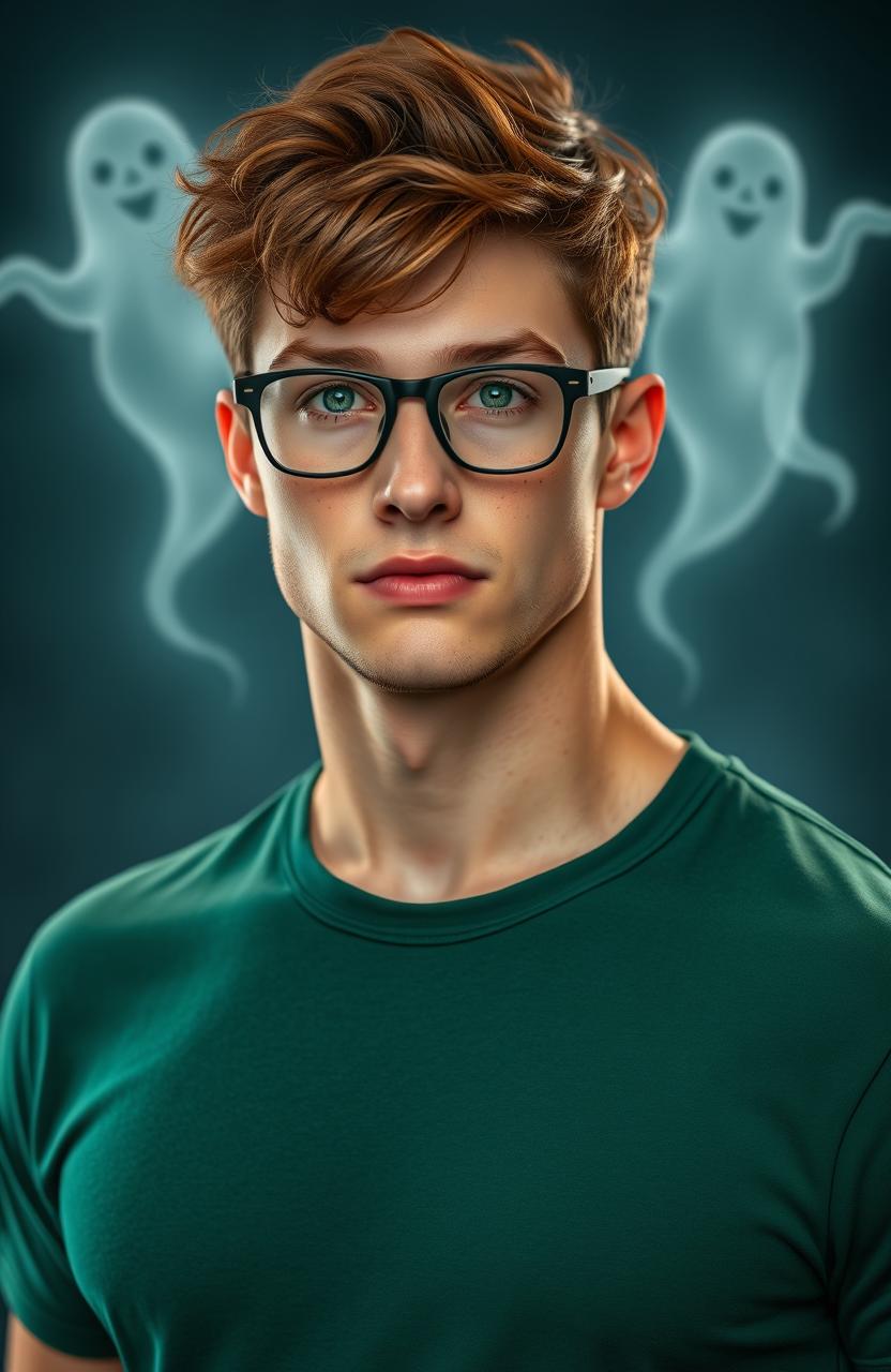 A tall 29-year-old man with medium chestnut brown hair and a fit, muscular build, showcasing his attractive physique without being overly skinny