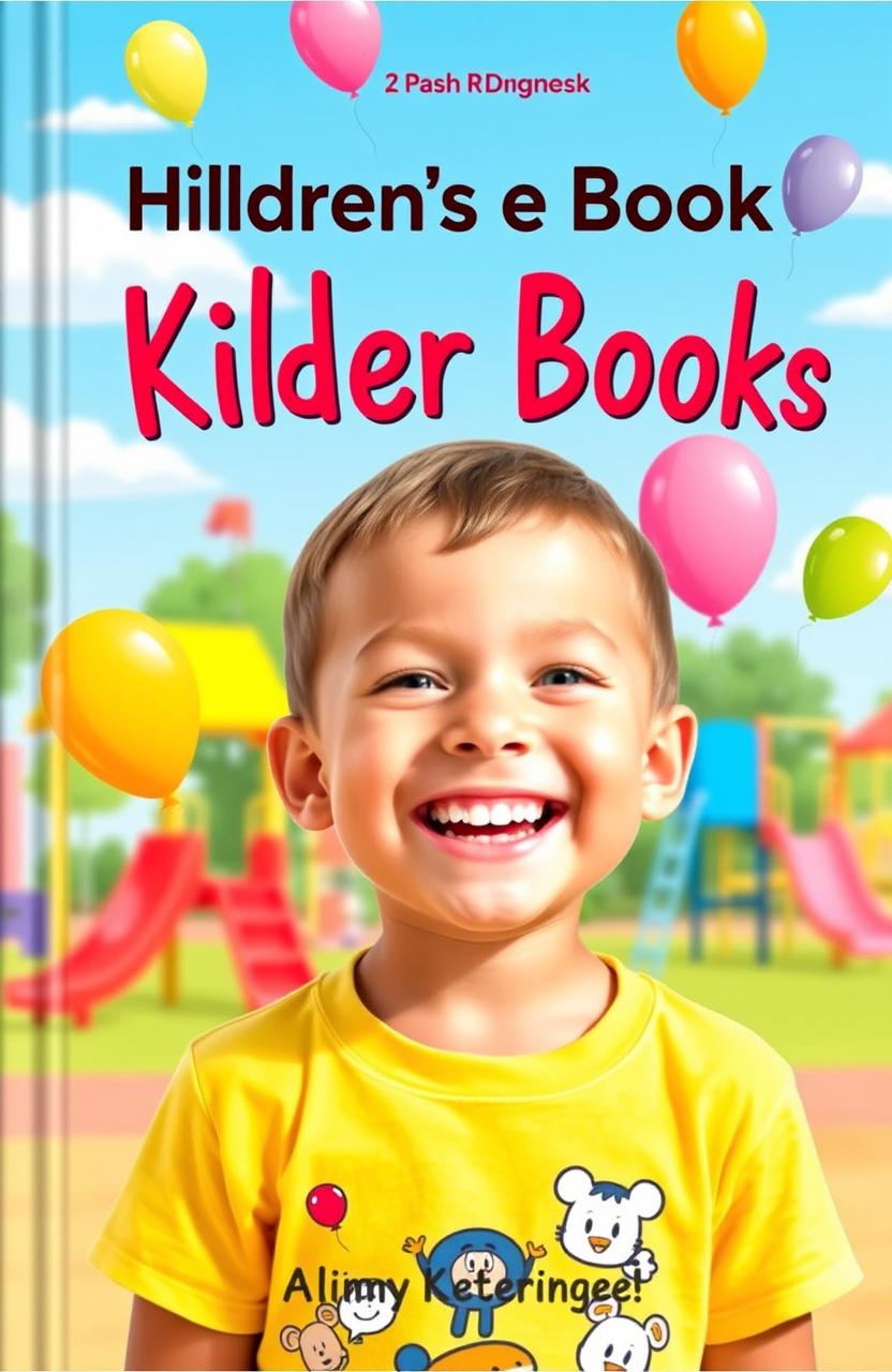 The cover of a bright and cheerful children's book, featuring a young child with a big, joyful smile, showcasing their perfectly white teeth