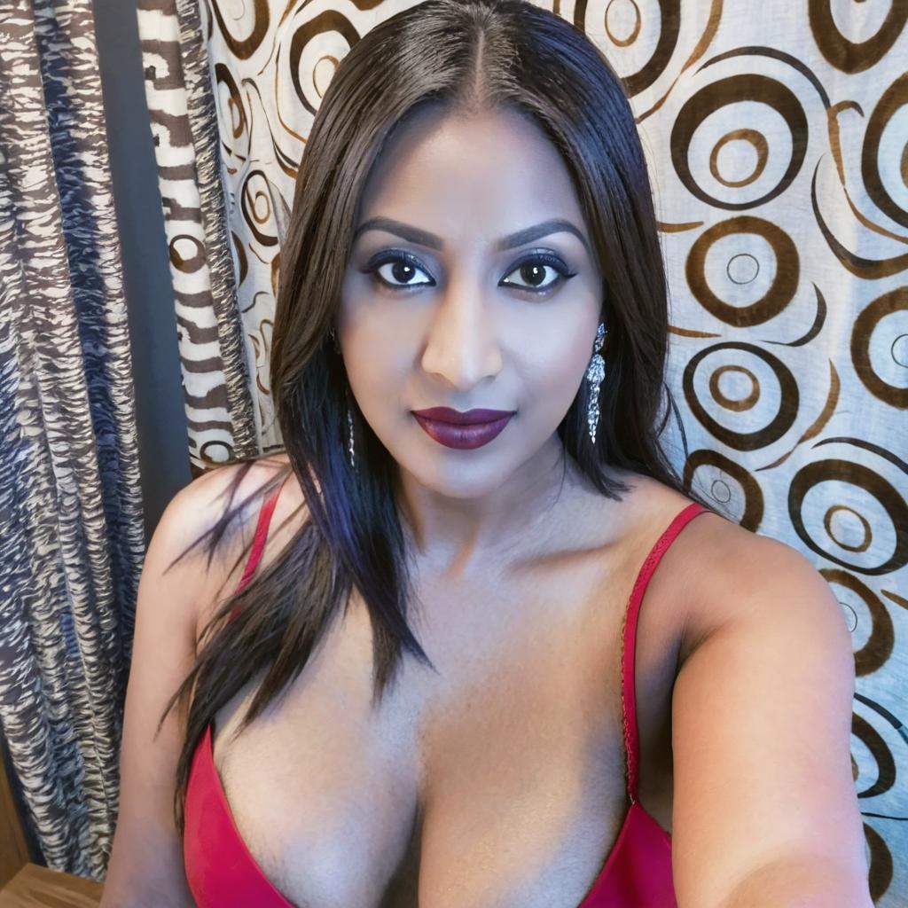 The woman surrounding by indian black male boys