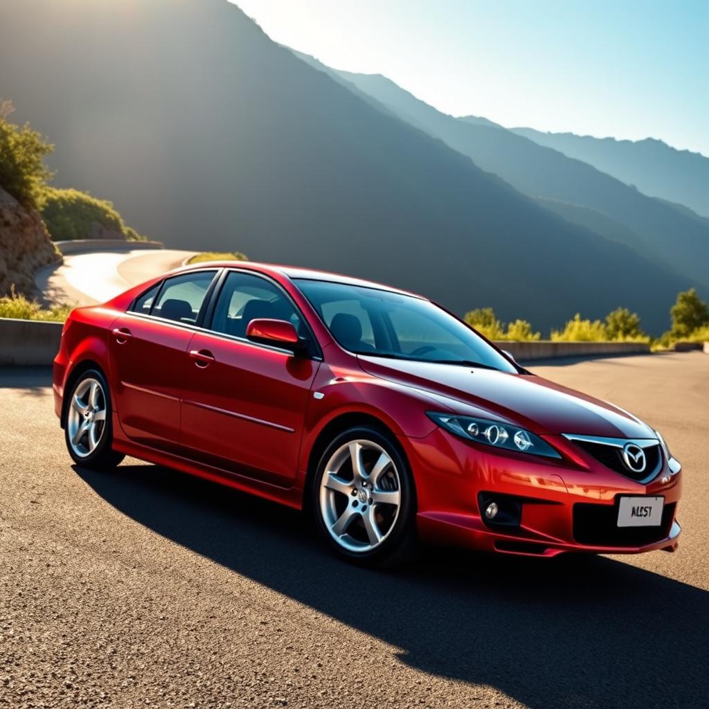 A sleek and sporty 2006 Mazda6 V6, showcased in a dynamic outdoor setting