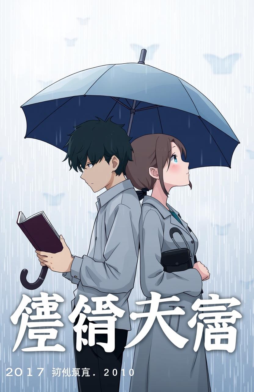 An animated cover featuring a rainy scene