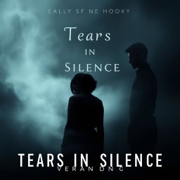 A poignant book cover for 'Tears in Silence' by VerlandiP0, designed to evoke a sense of vulnerability and strength that highlights the emotional depth of the story