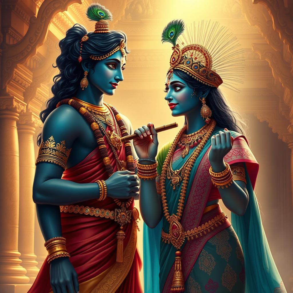 Draupadi & Krishna: A Vibrant Mythological Encounter
