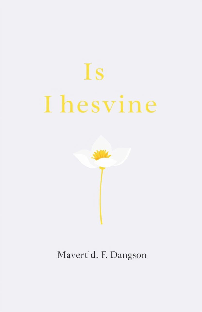 A simple and elegant book cover design featuring a minimalist style