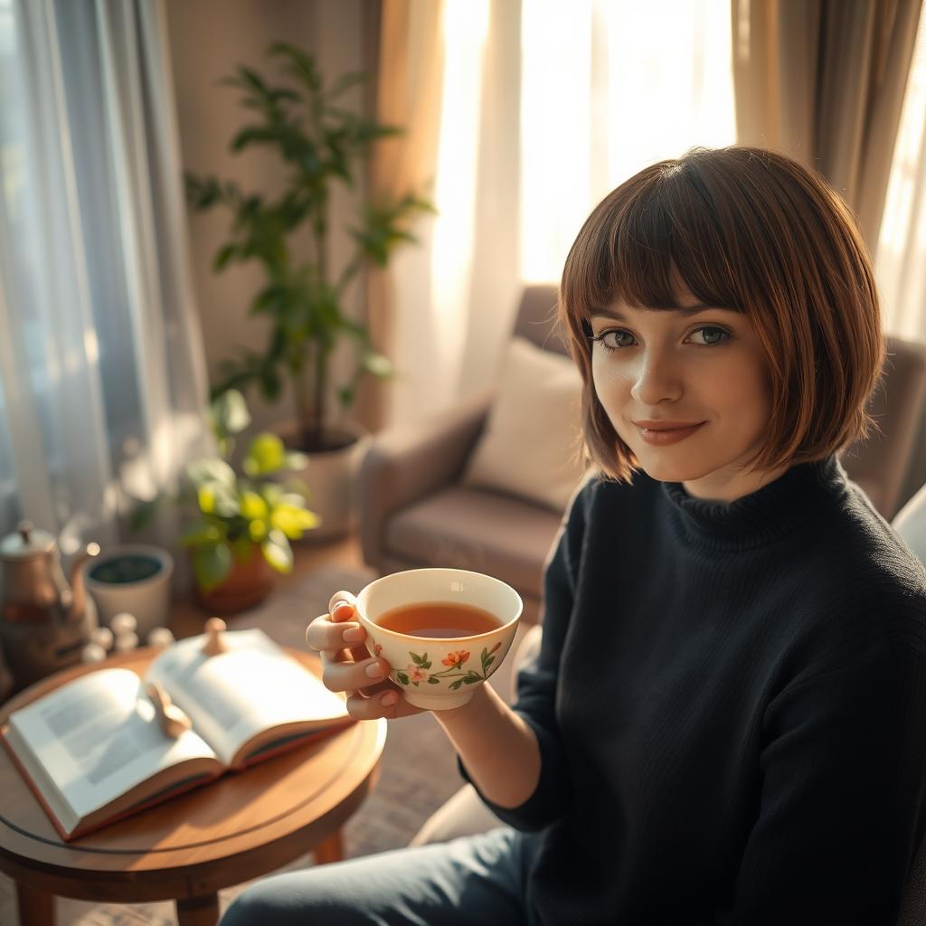 Cozy Indoor Tea Time Scene