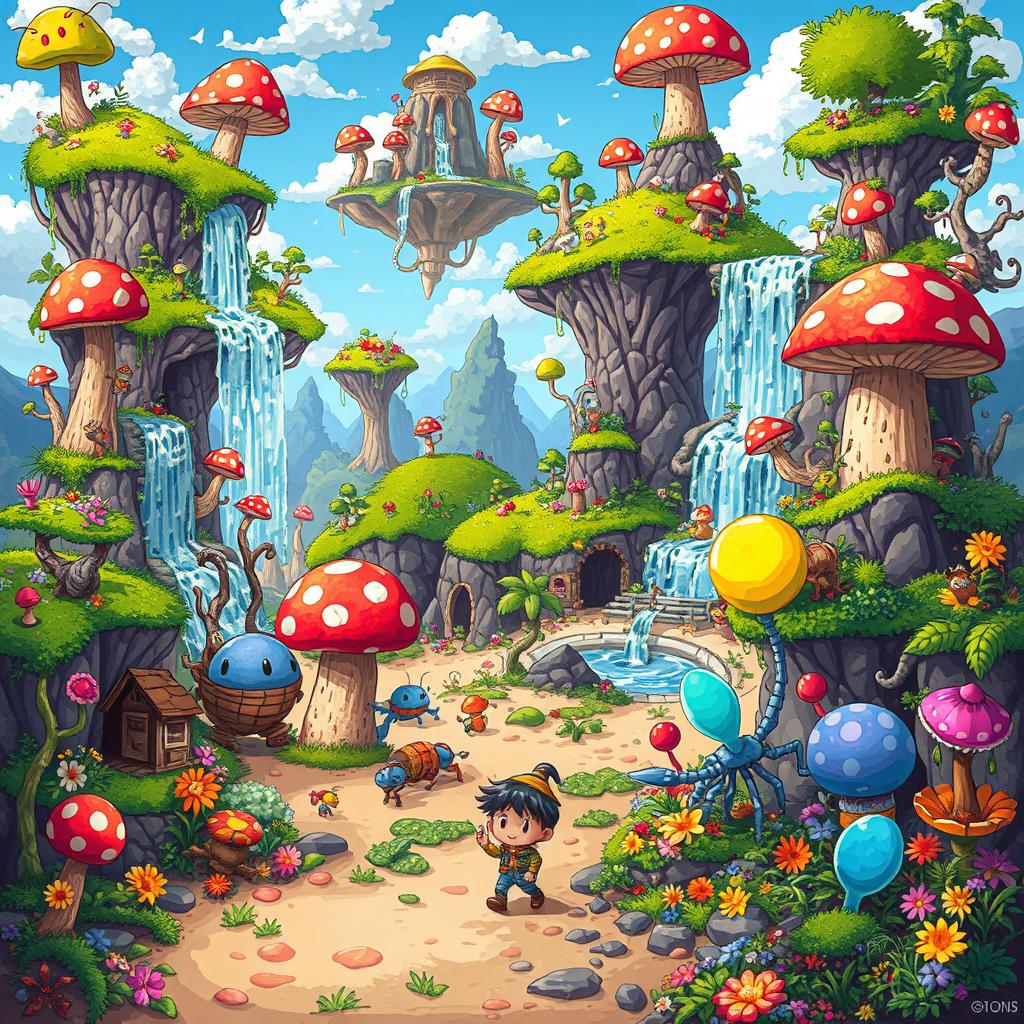 Dive into a Vibrant Pixel Art Universe!