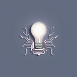 A minimalist 3D illustration of a modern logo for a growing social media store
