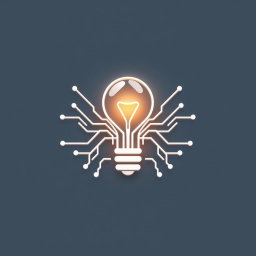 A minimalist 3D illustration of a modern logo for a growing social media store