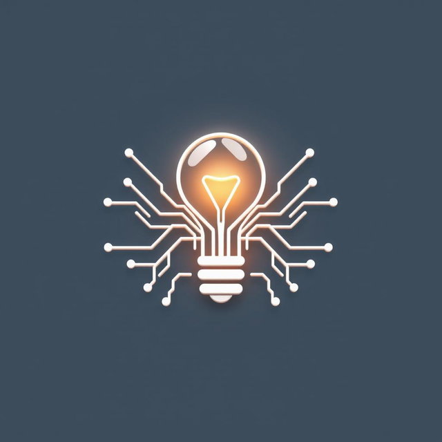 A minimalist 3D illustration of a modern logo for a growing social media store