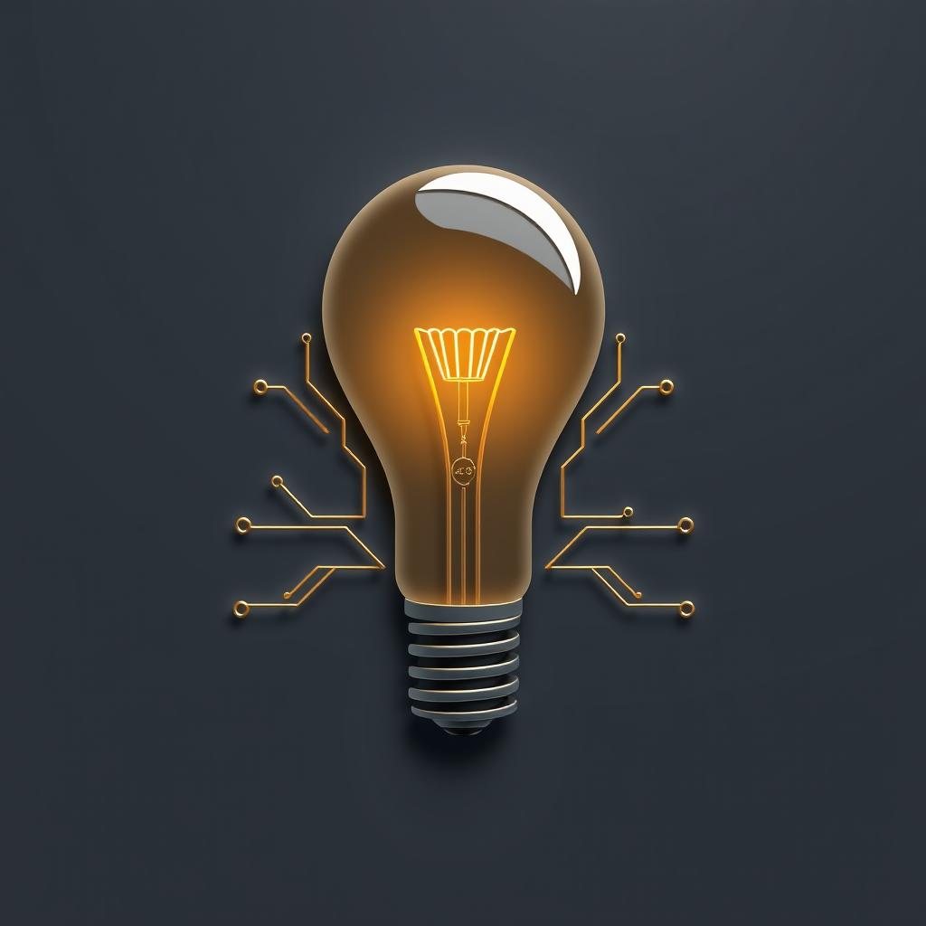 A minimalist 3D illustration of a modern logo for a growing social media store