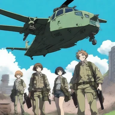 In the thrilling anime series, the main characters participate in an airdrop mission to rescue their captured comrades.