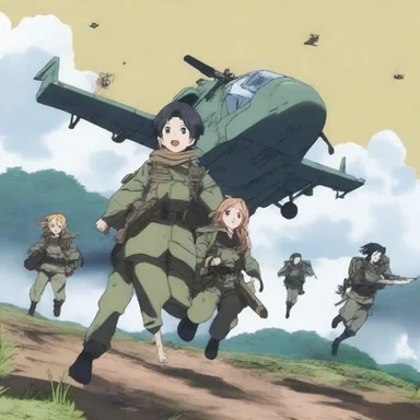 In the thrilling anime series, the main characters participate in an airdrop mission to rescue their captured comrades.