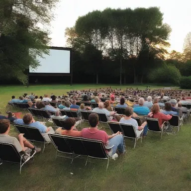 The outdoor movie theater was a perfect venue for the new airing of the classic film.
