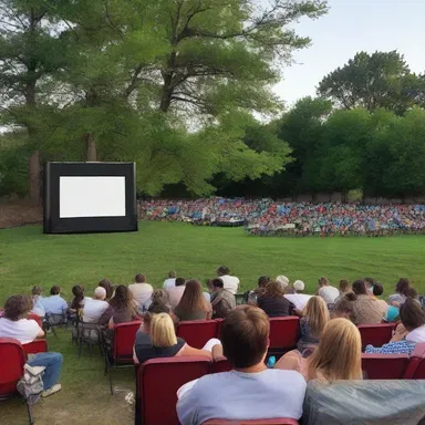 The outdoor movie theater was a perfect venue for the new airing of the classic film.