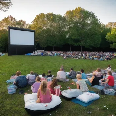 The outdoor movie theater was a perfect venue for the new airing of the classic film.