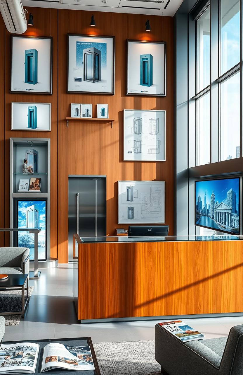 Sleek Office Design for a Modern Elevator Company