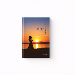 A serene book cover design titled "ანარეკლი"