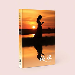 A serene book cover design titled "ანარეკლი"