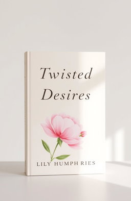 A minimalist book cover for 'Twisted Desires' by Lily Humphries