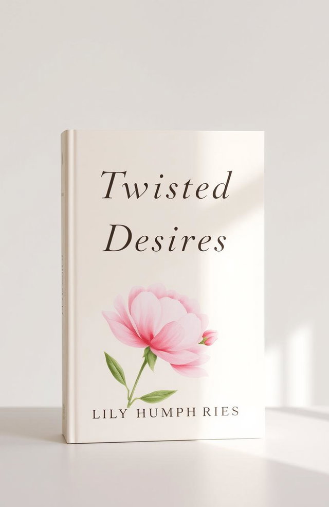 A minimalist book cover for 'Twisted Desires' by Lily Humphries