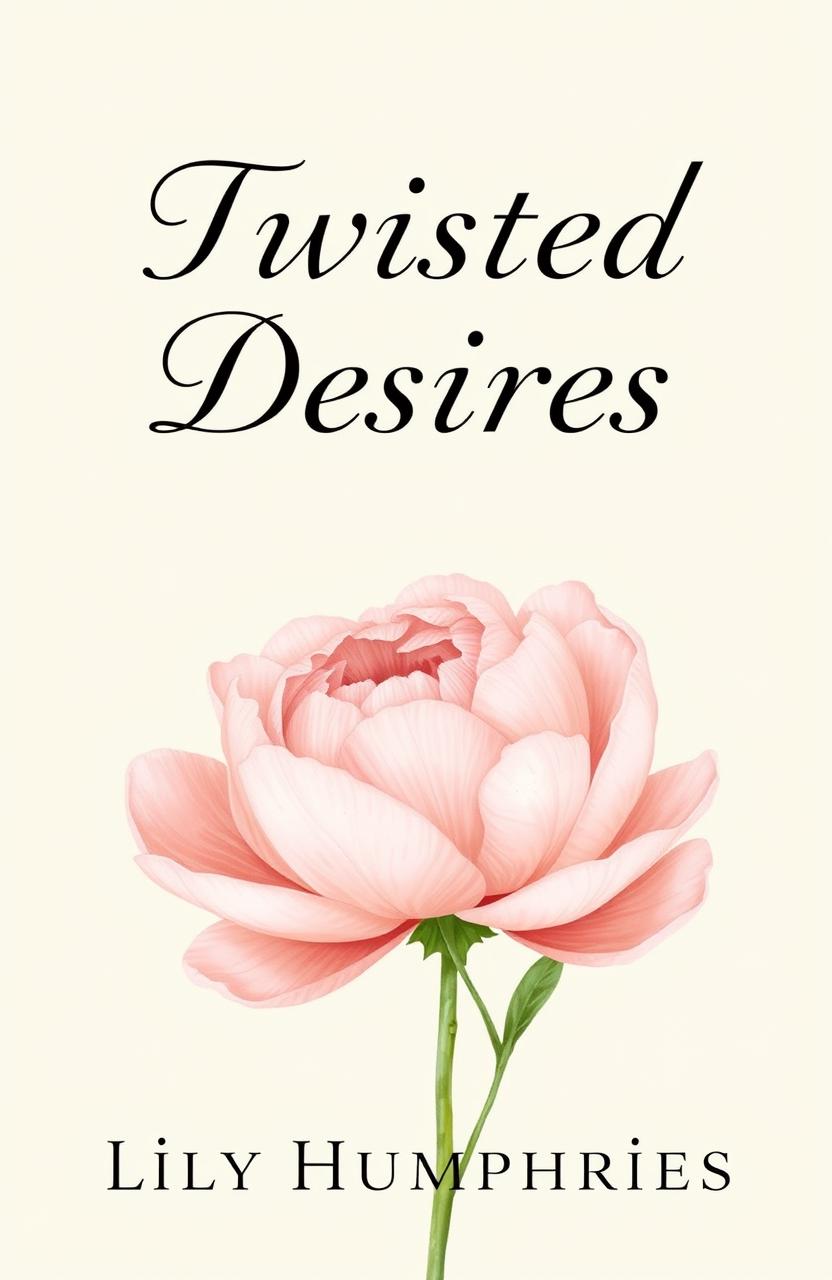 A book cover design for 'Twisted Desires' by Lily Humphries