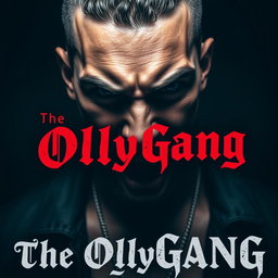 An intense portrait of a singer with distinctive facial features (Olly), exuding a fierce and rebellious vibe
