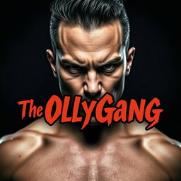 An intense portrait of a singer with distinctive facial features (Olly), exuding a fierce and rebellious vibe