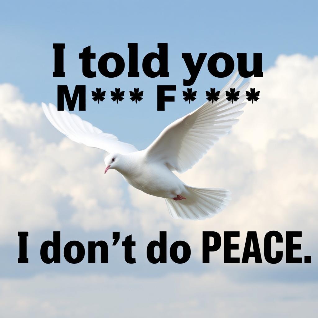 A beautiful white dove in mid-flight, wings outstretched, symbolizing peace and freedom
