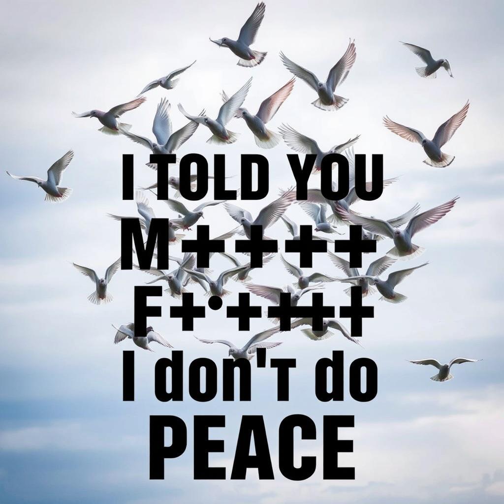 A dynamic and striking scene featuring a flock of doves in flight, gracefully soaring together with their wings fully spread, creating a stunning visual impact