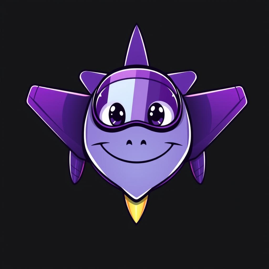 A young character inspired by Pepe the Frog, transformed into a sleek fighter jet, designed in a vibrant vector art style