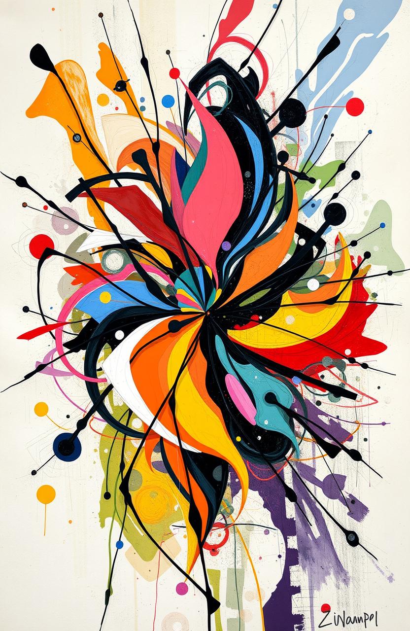 Embrace the Chaos: Abstract Confusion in Color