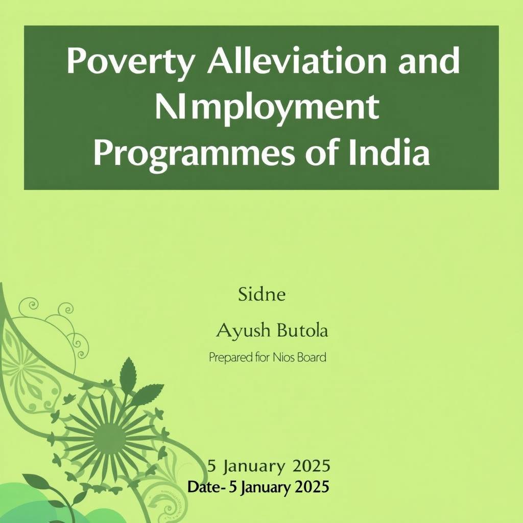 Unpacking Poverty Alleviation & Unemployment Programs in India