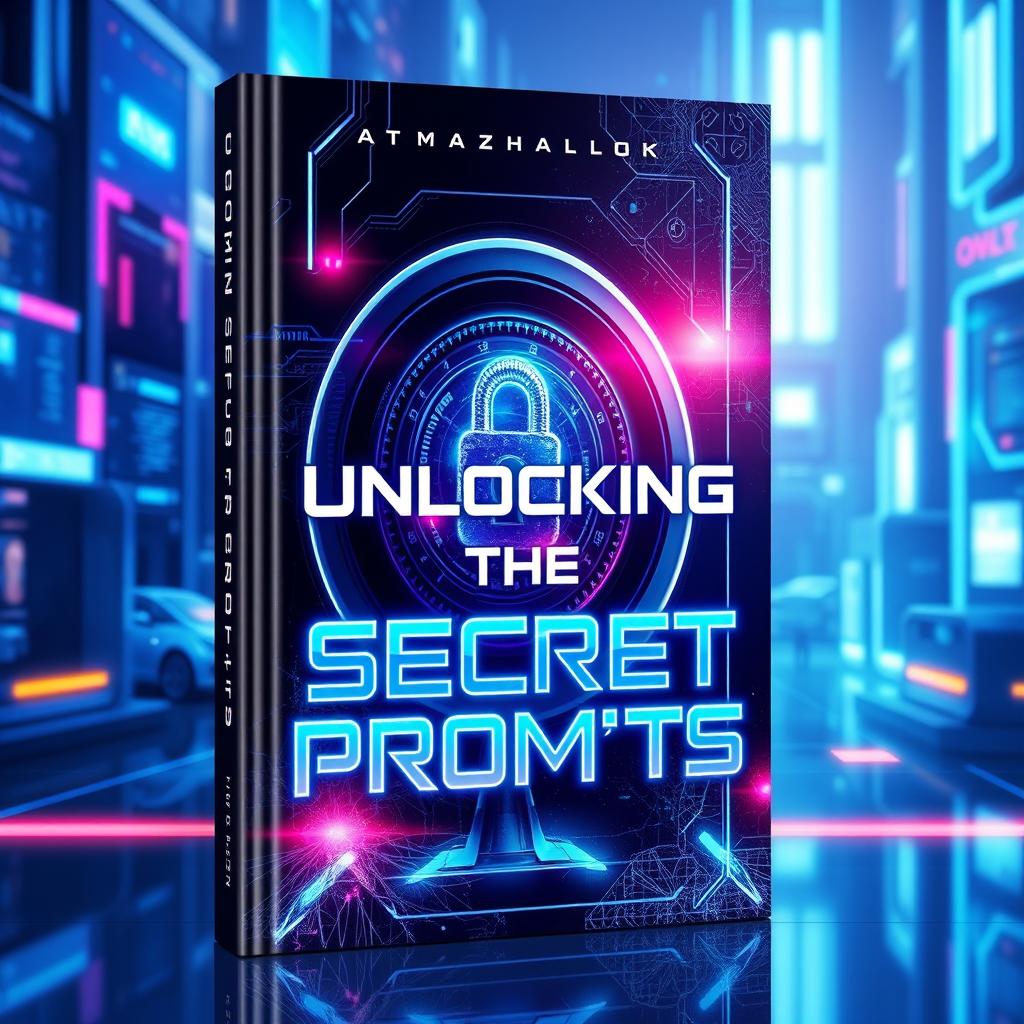 A futuristic book cover design featuring a sleek and modern aesthetic, showcasing an ethereal key unlocking a shimmering, digital vault