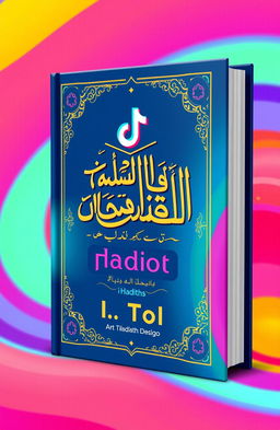 An aesthetic book cover design featuring a TikTok style visualization of a Hadith