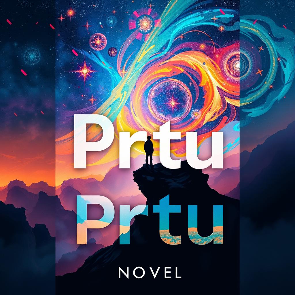 A novel cover design titled 'Prtu'