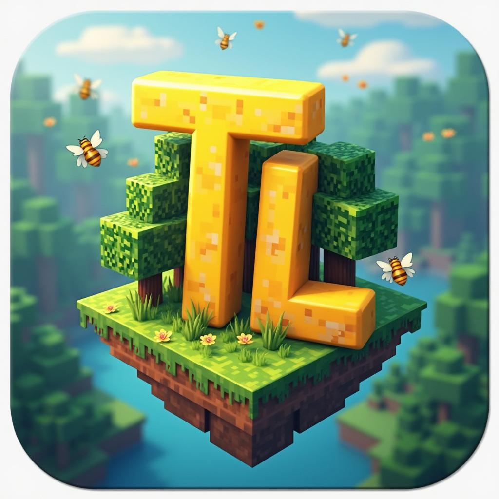 An icon design sized 564x564 pixels, featuring the letters 'T' and 'L' in a vibrant gold color