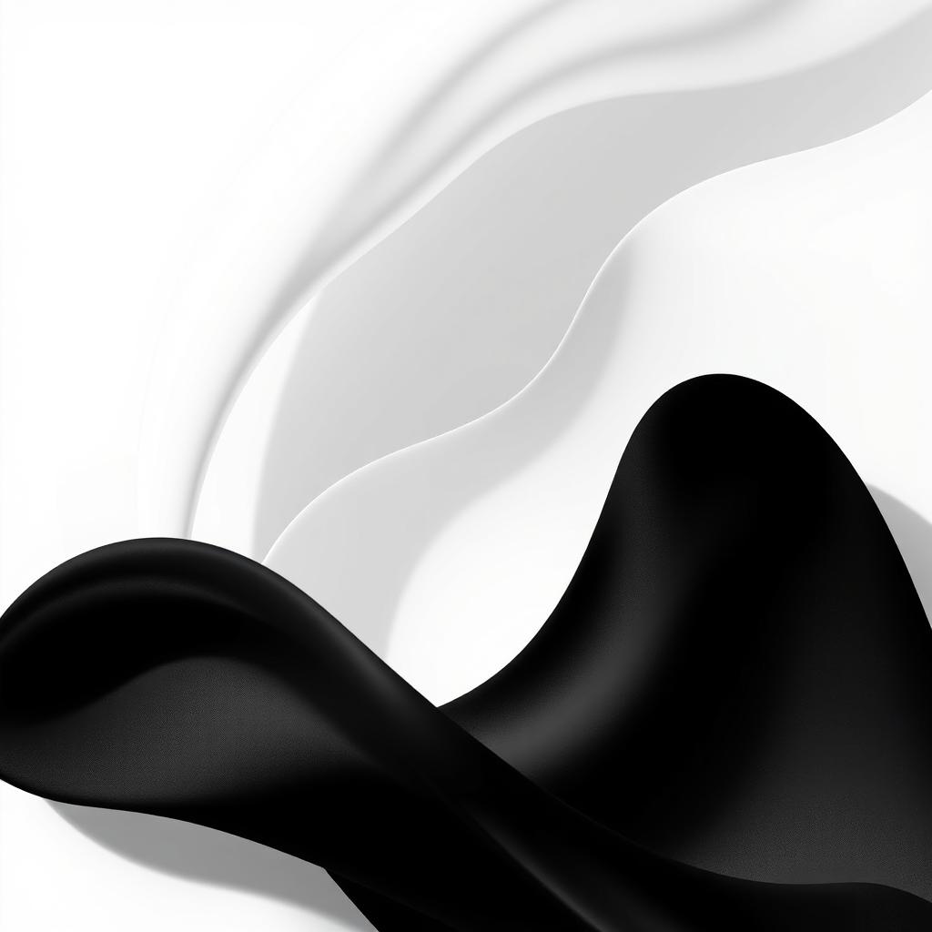 A striking aesthetic photo featuring a high-contrast black and white background