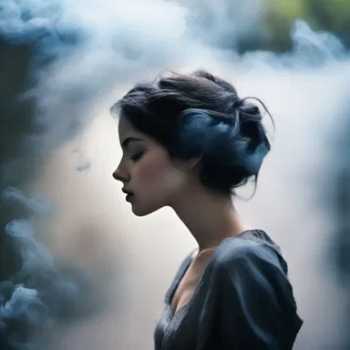 The poet described the protagonist's thoughts as airy and fleeting, like wisps of smoke.
