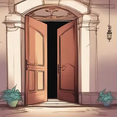 The protagonist stumbled upon a mysterious door left ajar, drawing her into a world of whimsical adventure and captivating characters.
